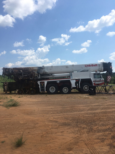 Export Logistics & Shipping, Inc. reviews repairs needed for LinkBelt ATC3200 crane